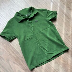 Lacoste Kids Green Polo Shirt 8-10Y Like New